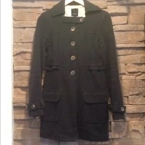 Nanette Lepore Cotton Knot Black Jacket ruffle 6